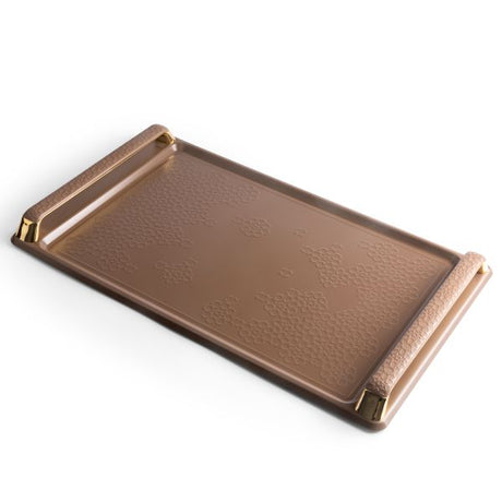 Crown - Stainless Steel Tray - Brown & Gold