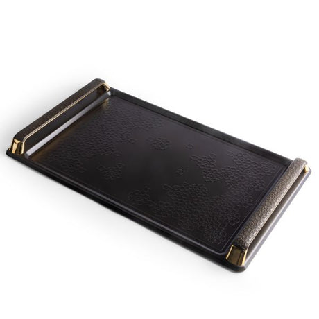Crown - Stainless Steel Tray - Black & Gold