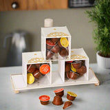 Saraya - Acrylic Coffee Pods Holder, Set of 3 Pcs