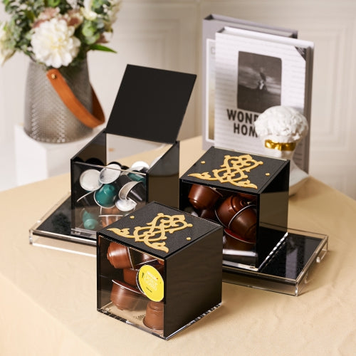 Saraya - Acrylic Coffee Pods Holder, Set of 3 Pcs